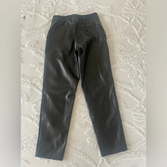 Banana Republic Vegan Leather Tapered Pant - Picture 4 of 10